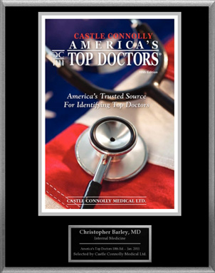 Dr. Barley Named One Of America’s 2011 Top Doctors By Castle Connolly